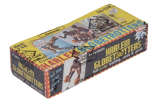 1971 Fleer Basketball "Harlem Globetrotters" Unopened Wax Box (24 Packs) - BBCE Certified